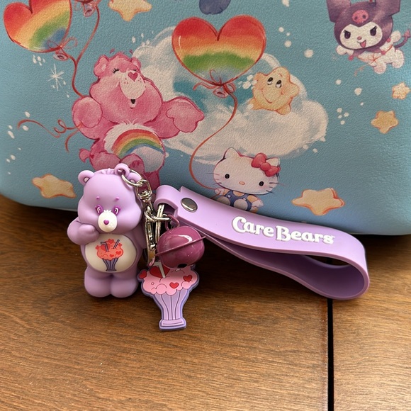 Hello Kitty and Friends Care Bears Loungefly and keychain - Picture 2 of 11